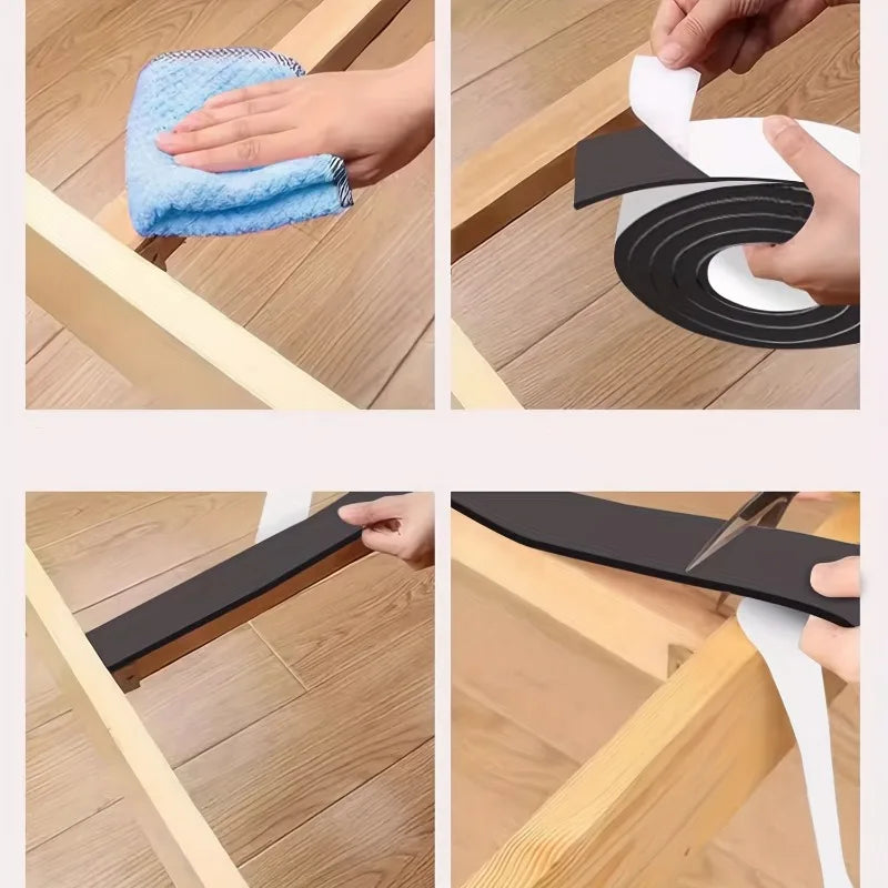 Bed Boards Anti Creak Strips Eliminate Noise DIY Thick Anti-slip Furniture Pads,Soundproofing Pad Reduce Vibration Stabilize Bed