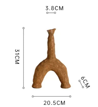 Ceramic Vases Irregular Hollow-out Abstract Pottery Decoration Dry Flower Accessories Vases, Home Decoration Flowerpots Gifts