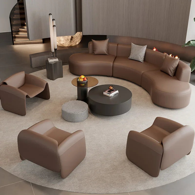 Moder White Sofa Minimalist Individual Curved Nordic Loveset Sofa Arm Recliner Living Room Oturma Odası Kanepeleri Furniture