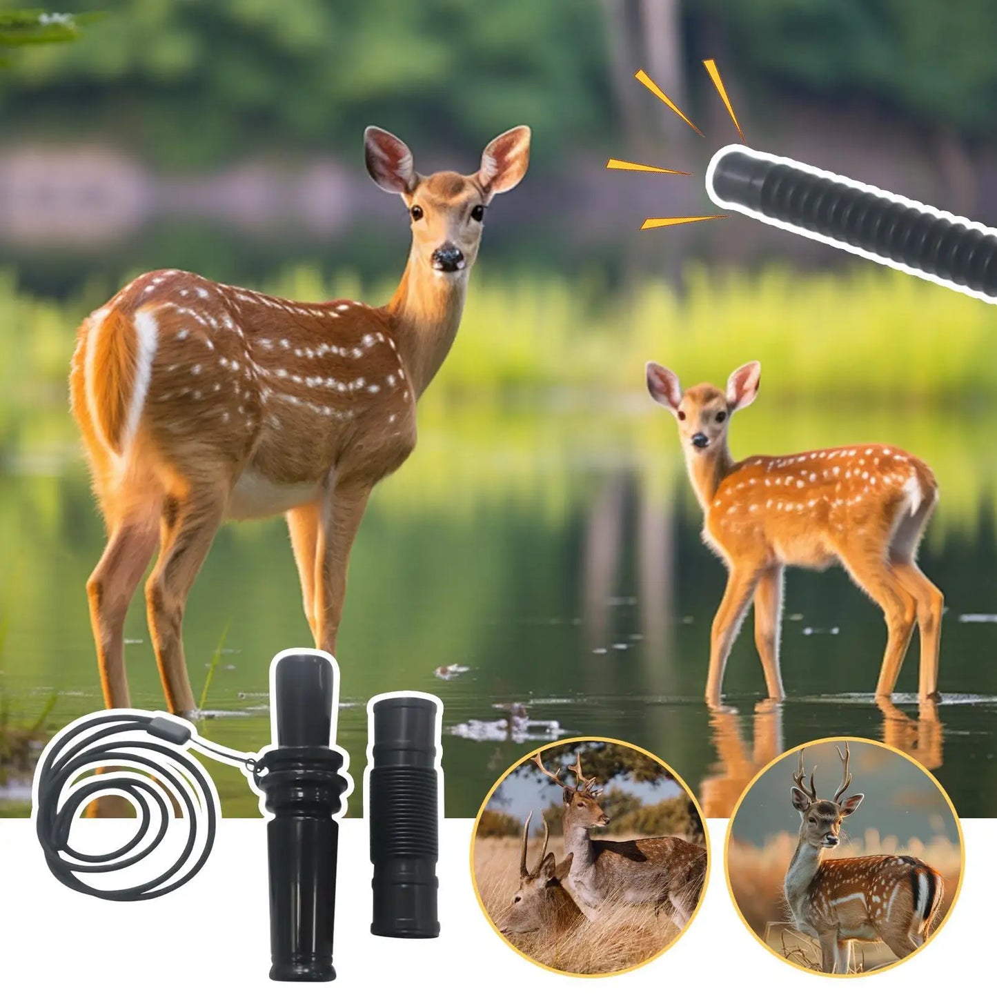 Call for Deer Hunting Hunting Realistic Bioni c Young Sounds Hunters Lures with Realistic Vocalizations for Open Field Stalking