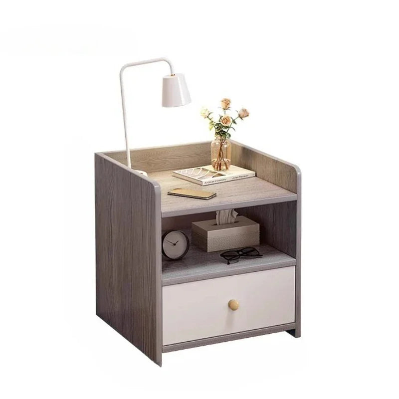 Cabinet Bedroom End Storage Bedside Table Locker Storage Comfotable Home Small Modern Mesitas De Noche Dormitorio Household