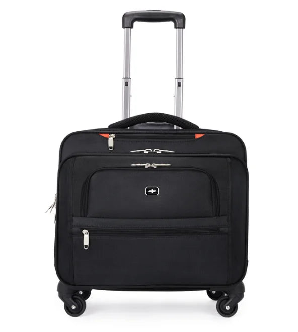 Unisex Travel Luggage Spinner Wheels Boarding Case Rolling Suitcase Wheeled on - Black Red Blue Green Brown Pink Grey