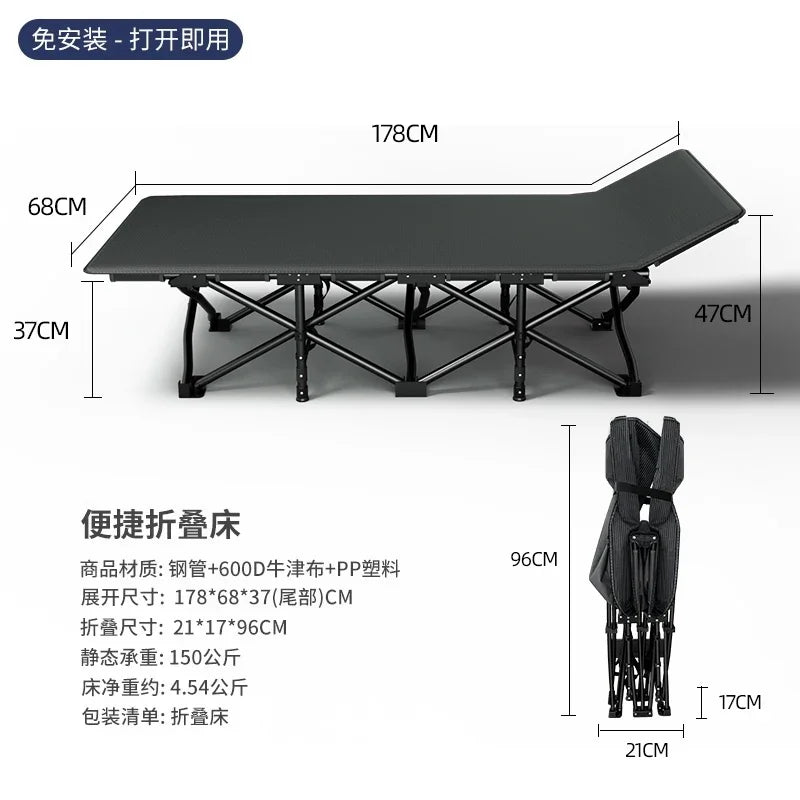 Space Saving Single Bed Frames Lazy People Balcony Siesta Foldable Bed Outdoors Balcony Minimalism Base De Cama Home Furniture