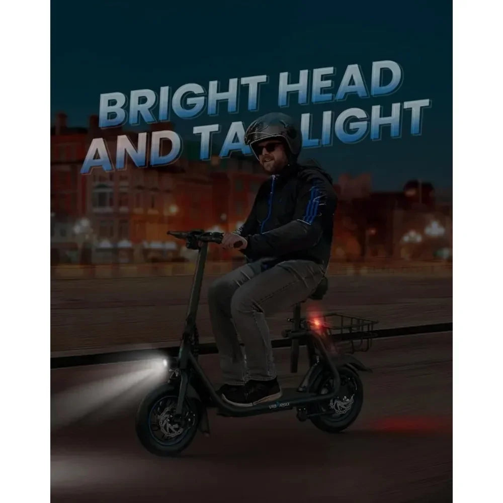 tt for C1/C1 Pro Electric Scooter with Seat, 450W Powerful Motor up to 22/25 Miles Range, Foldable Electric Scooter for Adults