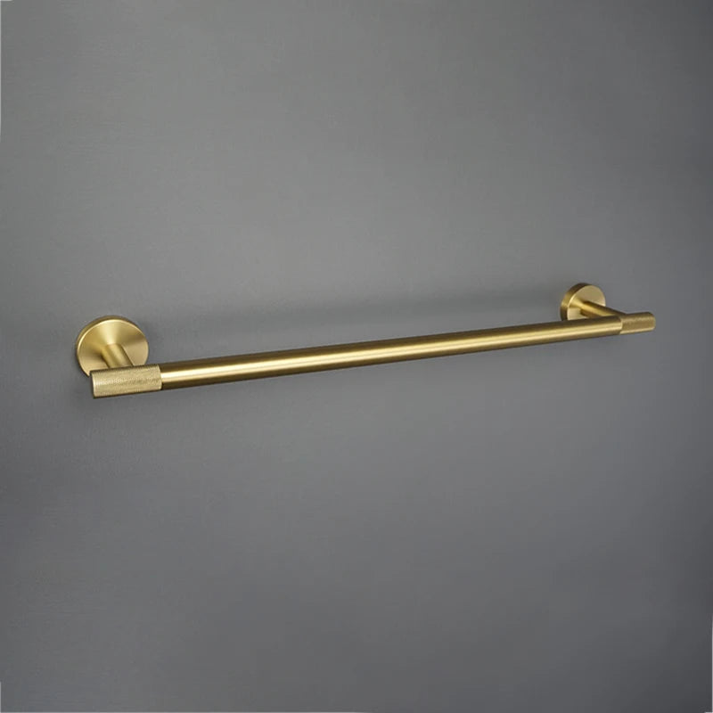Bathroom Accessories Towel Ring Bar Hanger Cloth Robe Hook Toilet Tissue WC Paper Holder Bathroom Hardware Kit Brushed Gold