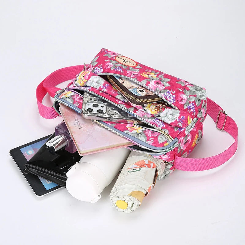 Women's Canvas Tote Bag Large Capacity Handbags for Female Commuting Women's Messenger Shoulder Bag Travel Handbag