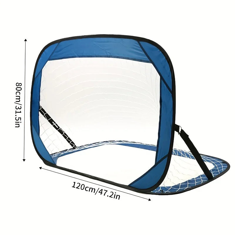 1-Set Portable Soccer Goal Indoor and Outdoor Training - Complete Beach Soccer Net and Football Training Equipment