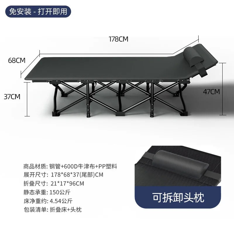 Space Saving Single Bed Frames Lazy People Balcony Siesta Foldable Bed Outdoors Balcony Minimalism Base De Cama Home Furniture