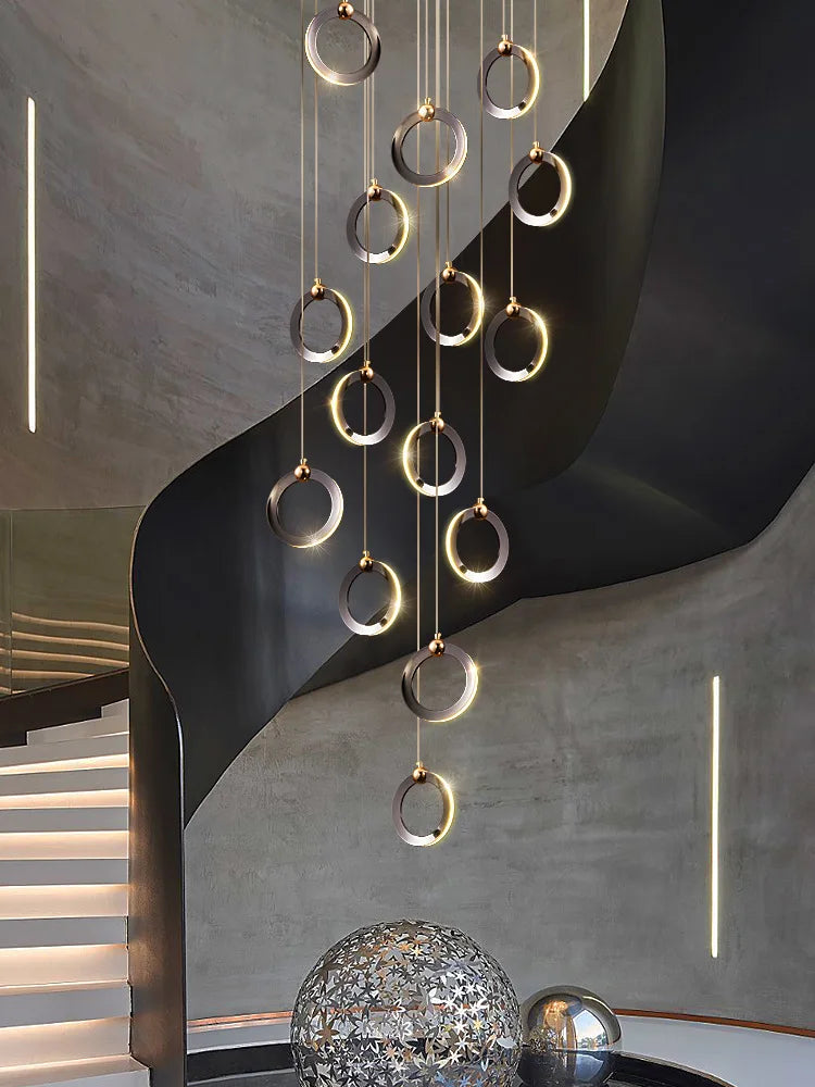 Modern luxury chandelier. Creative design. Suitable for villas, duplexes, hotels, restaurants. Home lighting