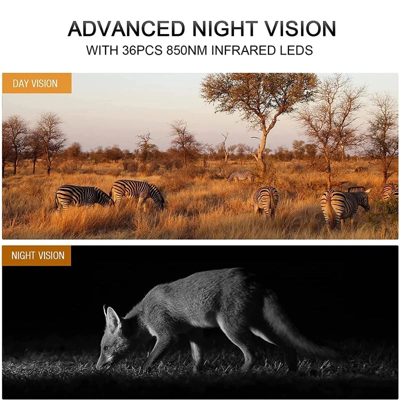 Hunting Camera 4K WiFi Solar Panel Powered Trail Camera Trap Night Vision Waterproof IP66 Game Wildlife Cameras Foto Chasse
