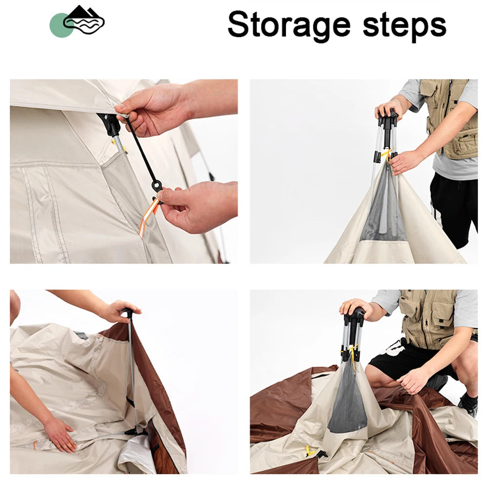 Outdoor Self-driving Travel Camping Tent Automatic Quick-opening Tent Portable Rainproof Sunshine-proof Tent Sunshine Shelter