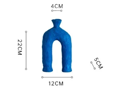 Ceramic Vases Irregular Hollow-out Abstract Pottery Decoration Dry Flower Accessories Vases, Home Decoration Flowerpots Gifts
