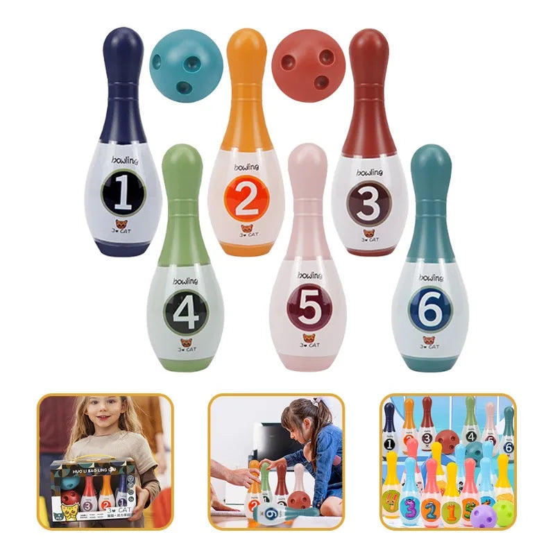 Children's Bowling Stall Toy Indoor Sports Ball Set Outdoor Boy Girl Toy Parent-Child Interactive Games Birthday Gift