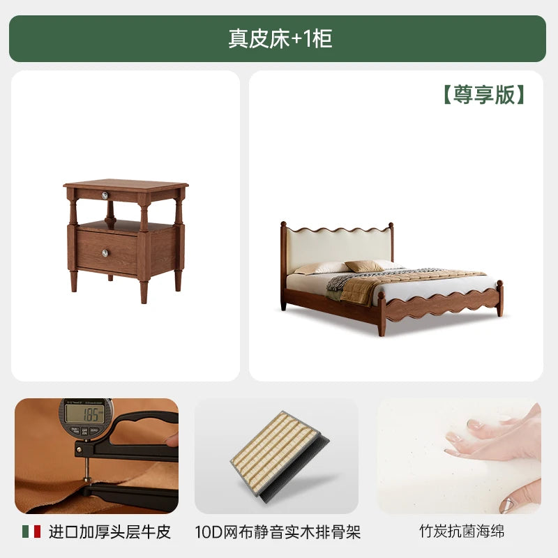 Queen Size Bed Frames Aesthetic Lounge Luxury Unique Beds Storage Nightstands Cama De Lujo Para Dormitorio Home Decoration