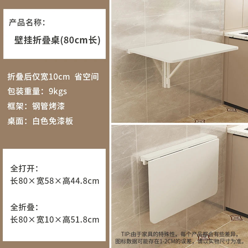 Space-saving Wall-mounted Dining Table for Home Small Apartments Wall Table Dining Multi-functional Kitchen Simple Folding Table