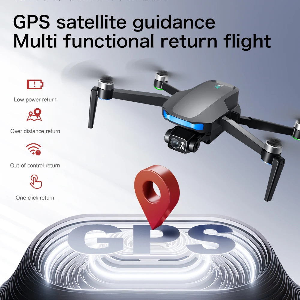 Professional Drone High-Definition Aerial Photography Aircraft Gps Positioning Drone Quadcopter Remote Control Aircraft Toy Gift