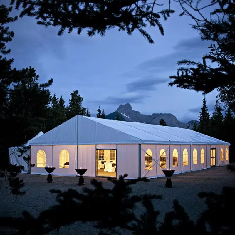 Outdoor Large Wedding Tent with Aluminium Frame PVC Canopy for Party Events Trade Shows Hotel Use