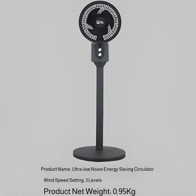 Silent Electric Fan Powerful Wind Collection Rapid Flow Natural Air Delivery Power Saving Desktop Floor Home Air Circulation Fan