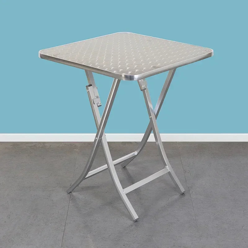 Promotion Aluminum Alloy Folding Table Convenient Dining Desk Home Outdoor Garden Courtyard Leisure Barbecue Round Square Mesas