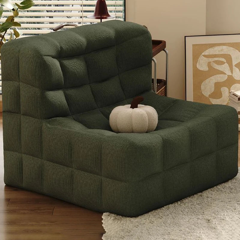 Relaxing Lazy Sofa 1 Person Living Room Corner Sofas Single Nordic Modern Cheap Sofas for Adult Bedroom Family Home Furniture