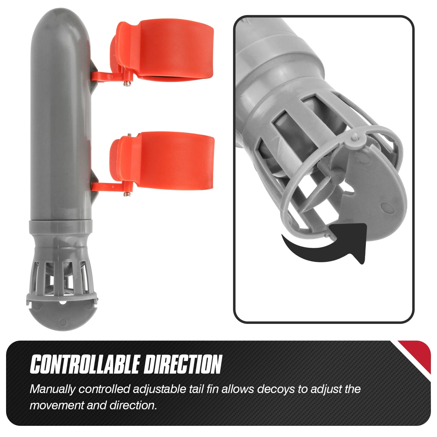 Hunting Decoy Duck Drive Motor W/Clip Waterfowl Decoy Electric Motors for Goose Duck Hunting Outdoor Equipment Hunting Accessory