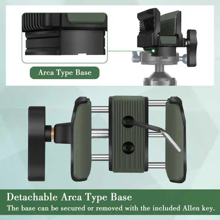 Aluminum Hunting Adapter Precision Shooting Head Clamp Saddle for Outdoor Adventure Activity