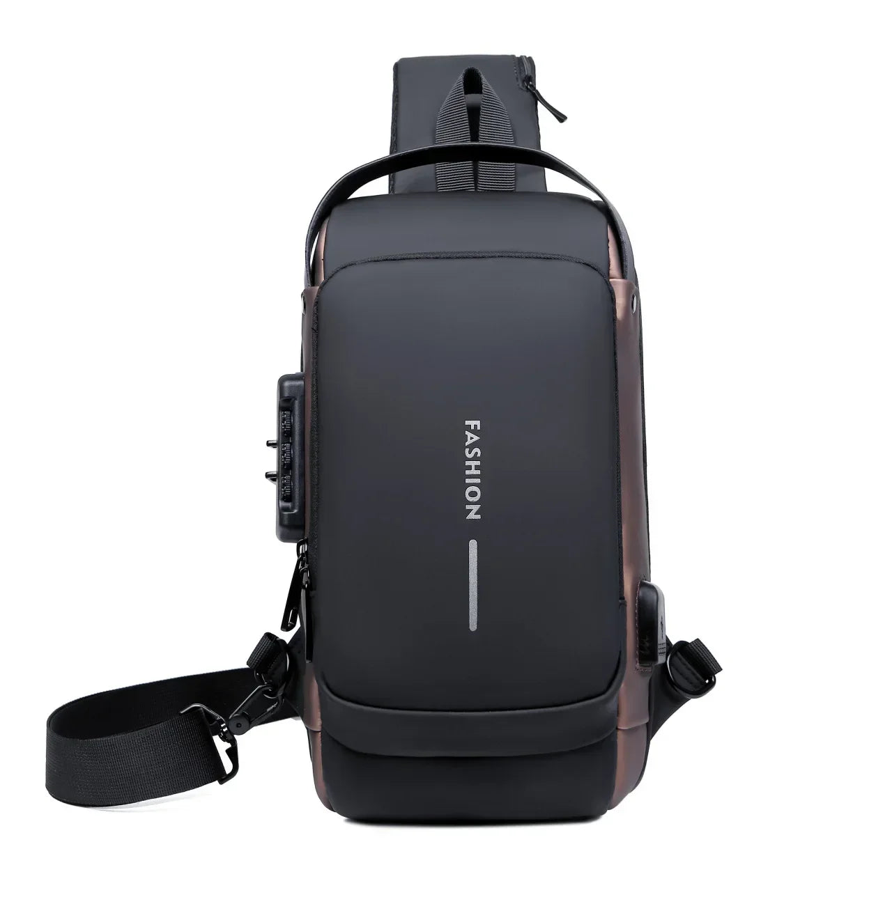 Men's breast bag Casual outdoor running travel fanny pack One shoulder Crossbody sports backpack