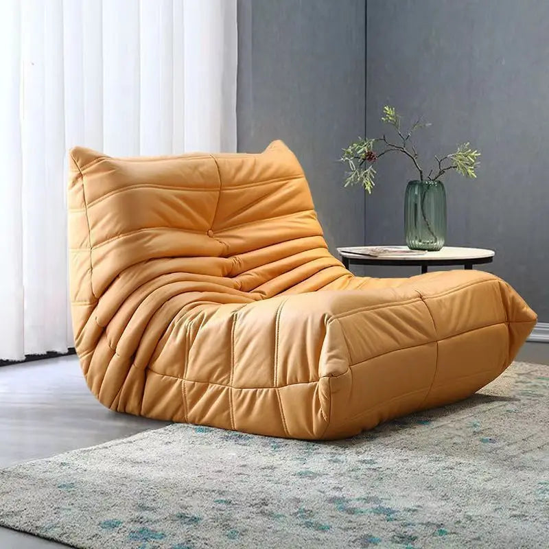 MOMO Caterpillar Lazy Sofa 90cm Width Tatami Mat Single Person Bedroom Balcony Ins Sofa Foam Filling for Lie And Sleep