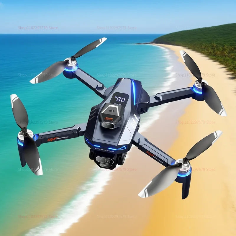 NEW Drones GT8 GPS 8K Professional HD 180° Dual Cameras 5G WIFI Brushless Motors Obstacle Avoidance FPV Foldable Quadcopter Toy