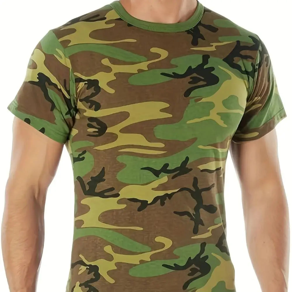 Men's Camouflage Clothing Loose Breathable And Comfortable Men's Tops Hunting Clothing Quick-drying And Sweat Absorption