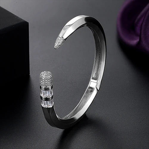 New Fashion Lovers Luxury Bracelets Bangles Colorful Cubic Zirconia Golden Woman's Bracelets wedding banquet hand Jewelry Gifts