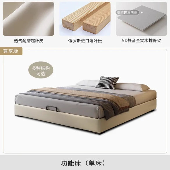 Double Queen Size Multifunctional Aesthetic Bed Nightstands Perfect Elegant Bedroom Decoration Cama Casal Home Accessories