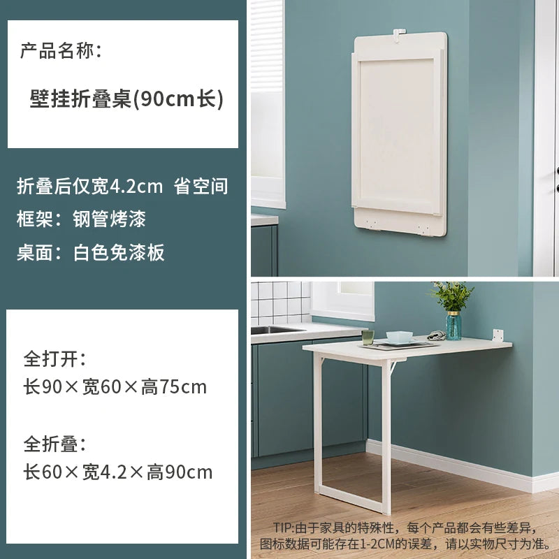 Space-saving Wall-mounted Dining Table for Home Small Apartments Wall Table Dining Multi-functional Kitchen Simple Folding Table