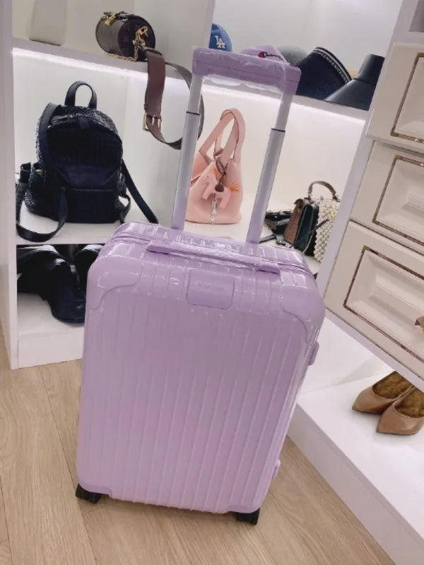 Luxury R-Series Cuboid Luggage: German Bayer PC + Silent Wheels Cabin-Approved Minimalist Design Ultimate Travel Gift Essential