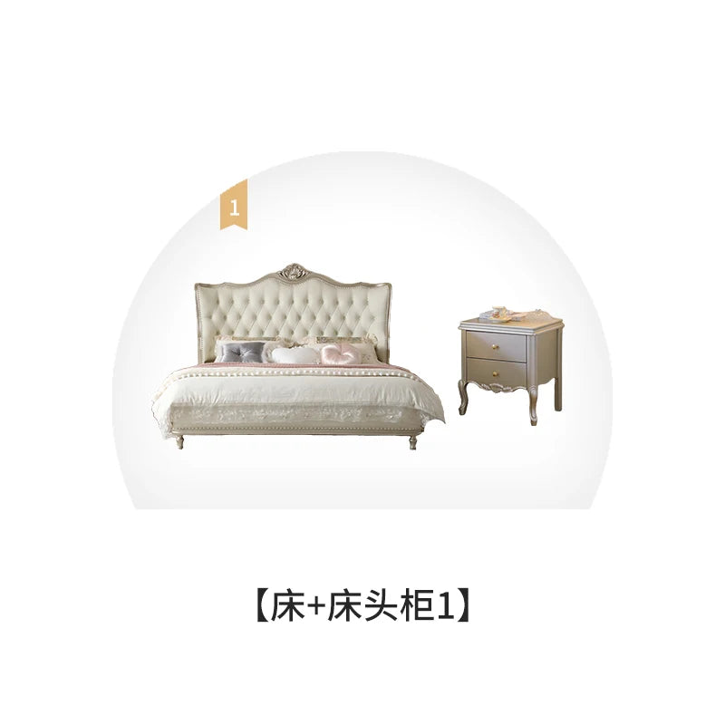 Double Modern Beds Wooden Floor Space Saving Comfortable Beds Soft Design Large Camarotes Para Dormitorio House Accessories