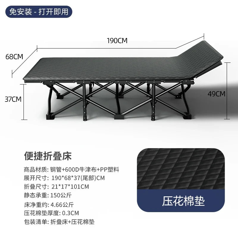 Space Saving Single Bed Frames Lazy People Balcony Siesta Foldable Bed Outdoors Balcony Minimalism Base De Cama Home Furniture