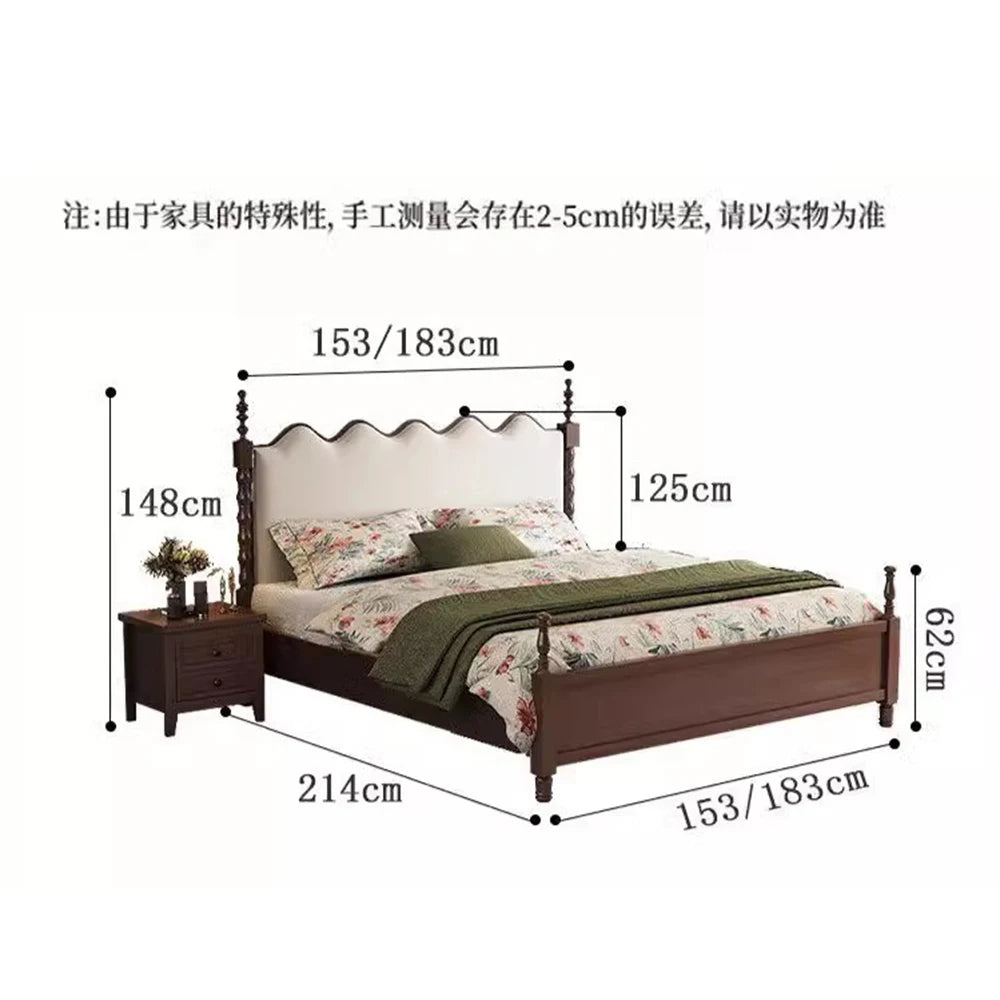 Drawers Under Storage Bed Frames Queen Sized Minimalist Upholstery Bed Bedside Table Luxury Letto Matrimoniale Home Furniture