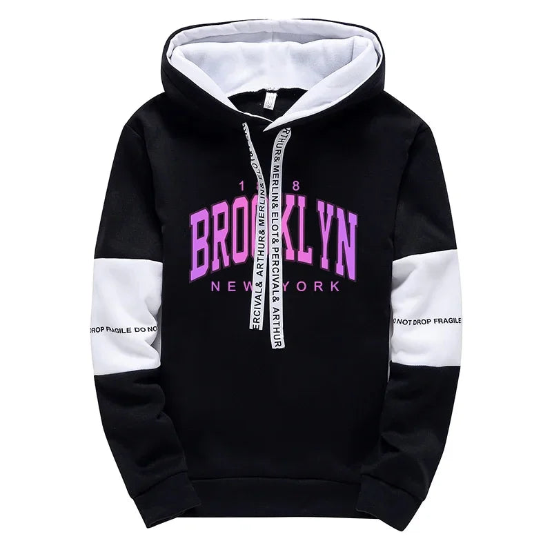 Mens Hoodies Fashion Print Casual Sweatshirt Daily Comfort Office Home Pullover Trousers Clothing Jogging Sports Man Tops Pants