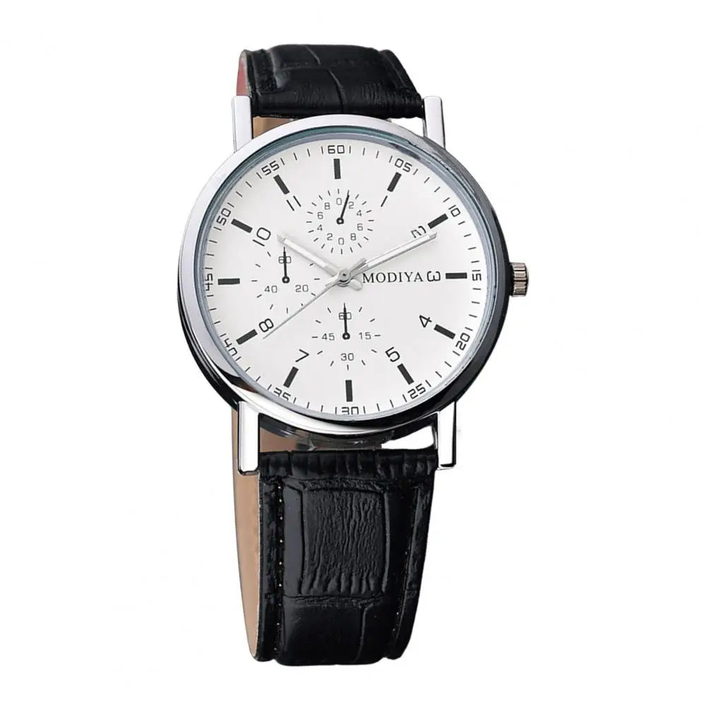 Men Watches Chronograph Casual Men Analog Watch Quartz Watch Classic Men Timepiece Belt Strap Wristwatch Gift