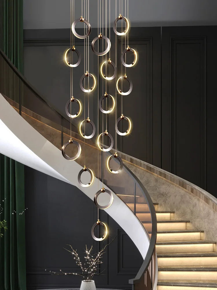 Modern luxury chandelier. Creative design. Suitable for villas, duplexes, hotels, restaurants. Home lighting