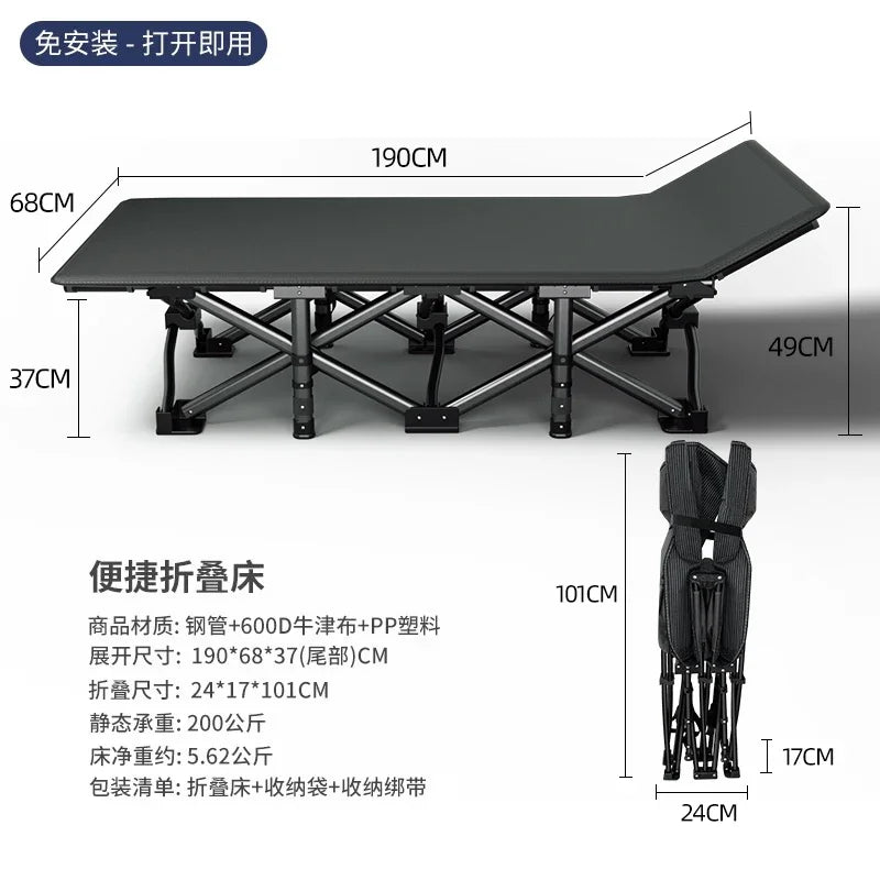Space Saving Single Bed Frames Lazy People Balcony Siesta Foldable Bed Outdoors Balcony Minimalism Base De Cama Home Furniture