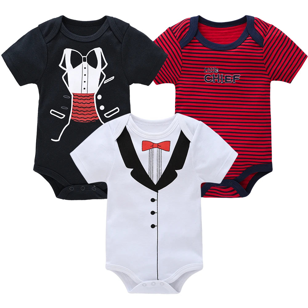 3/6 pcs a lot Baby Girls Clothes pour nouveaux Cotton Short Sleeve Girl Bodysuit 0-12 Months Newborn Boys Clothing Toddler