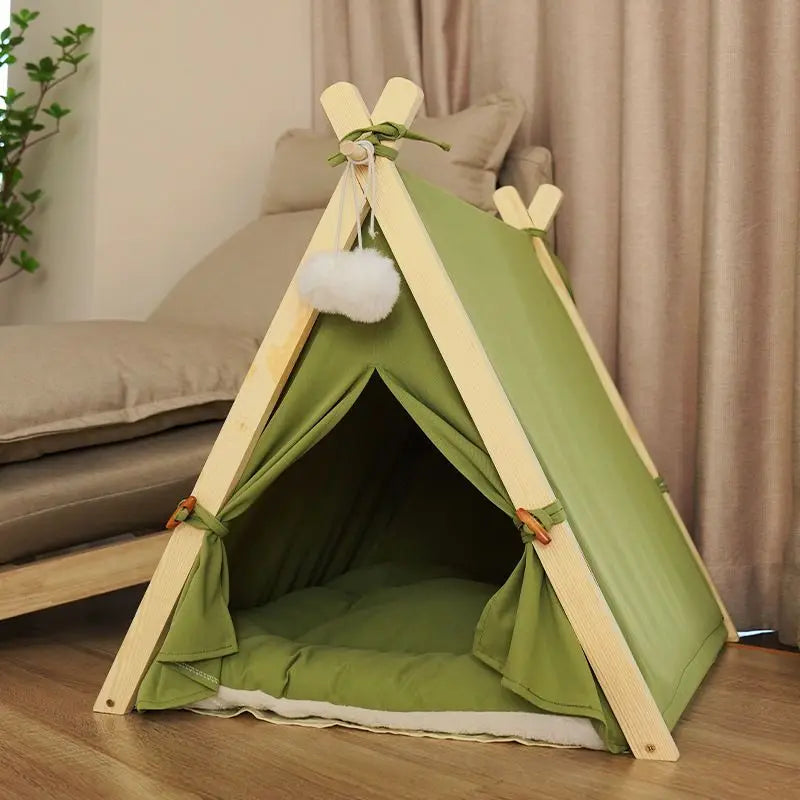 Pet Tent House Cat Bed Portable Dog Cat Universal Teepee Foldable Puppy Kitten Indoor Outdoor Kennels For Pet Tent Animals Bed