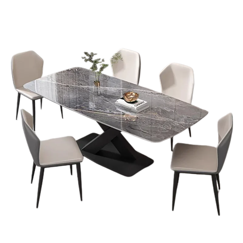 Luxury Art Dining Table Rectangle Nordic Modern Minimalist Design Dining Table Living Room Mesa De Comedor Home Furniture