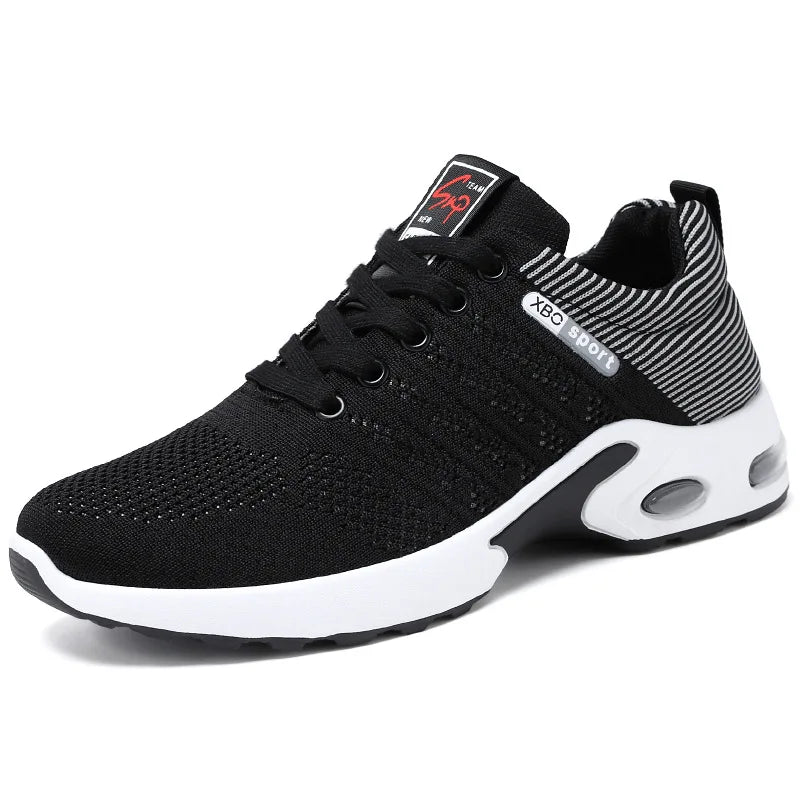 Men's shoes spring new trend men's shoes breathable lace-up running shoes Korean version of light casual walking shoes men