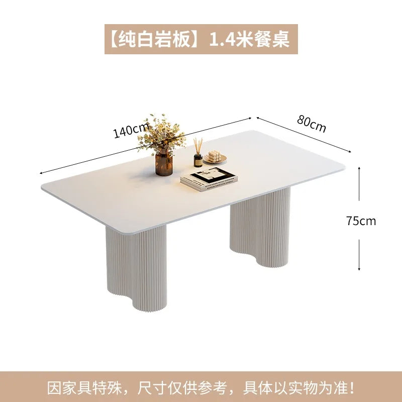 Rectangle Modern Dining Table Luxury Balcony Nordic Breakfast Dining Table Waterproof Design Muebles De Cocina Furnitures