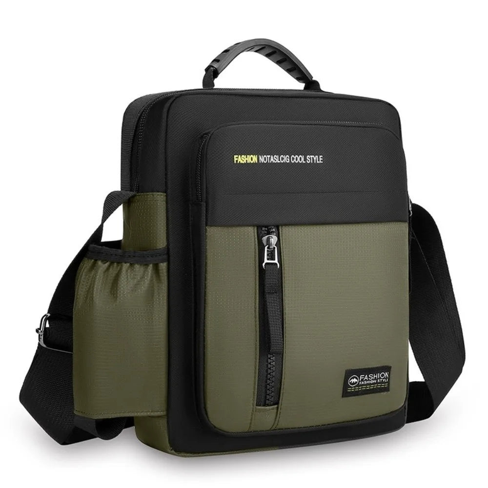 Men's Single-shoulder Bag, Crossbody Bag, Business Trend, Black Casual Messenger Bag, Multiple Colors 