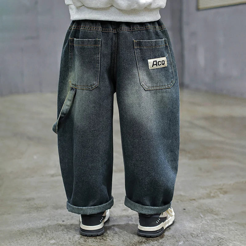 Baby Boy Fashion Ripped Jeans Trousers With Holes For 2 3 4 5 6 7 8 9 10 11 Years Kids Child Casual Destroyed Broken Denim Pants