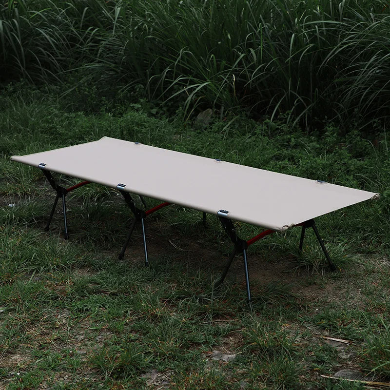 Camping Folding Cot High Legs One Person Outdoor Office Nap Sleeping Bed