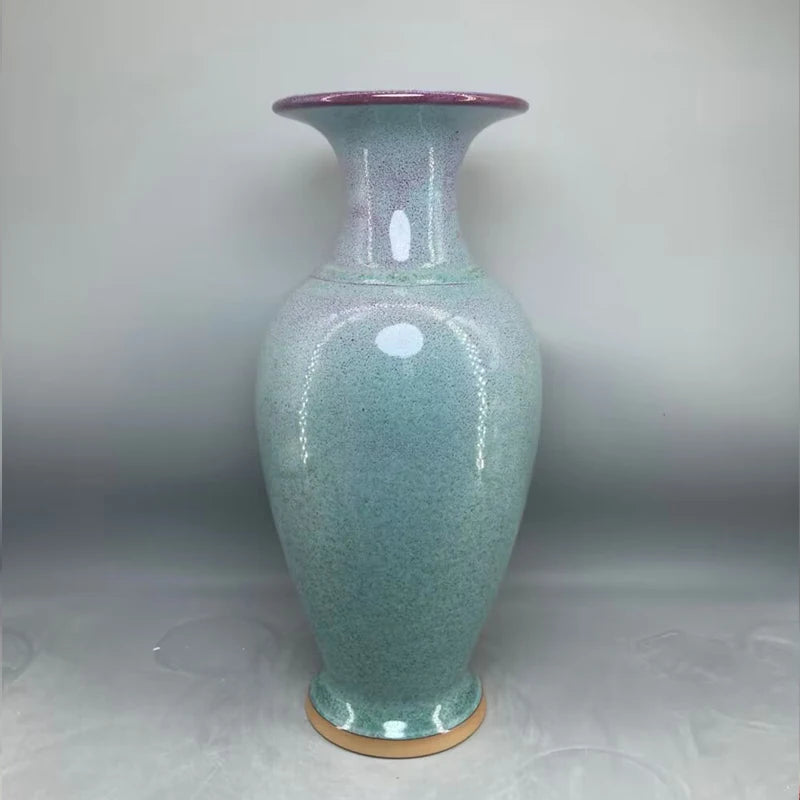 ceramic vase home decor Jun China appreciation bottle handicraft decoration interior general bottle floreros vases High 35 cm